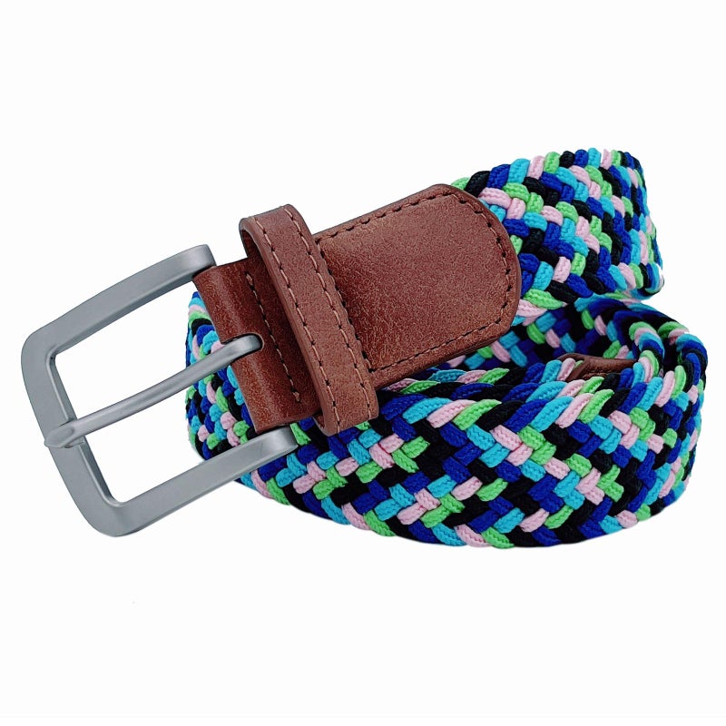 VONSELY Stretch Belt, Elastic Belts Braided Fabric Belt Colorful Woven Belts (V1) - Image 4
